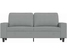 Dvivietė sofa, šviesiai pilkos spalvos, 140cm, audinys