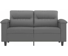 Dvivietė sofa, tamsiai pilka, 120cm, mikropluošto audinys