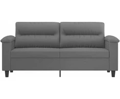 Dvivietė sofa, tamsiai pilka, 140cm, mikropluošto audinys