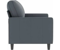 Dvivietė sofa, tamsiai pilkos spalvos, 120cm, aksomas