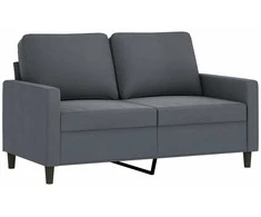 Dvivietė sofa, tamsiai pilkos spalvos, 120cm, aksomas