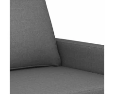 Dvivietė sofa, tamsiai pilkos spalvos, 120cm, audinys
