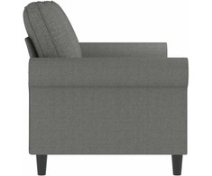 Dvivietė sofa, tamsiai pilkos spalvos, 140cm, audinys