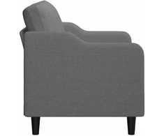 Dvivietė sofa, tamsiai pilkos spalvos, 140cm, audinys