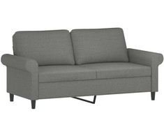 Dvivietė sofa, tamsiai pilkos spalvos, 140cm, audinys