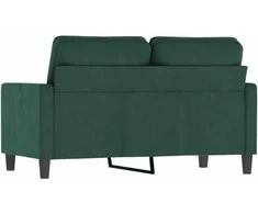 Dvivietė sofa, tamsiai žalios spalvos, 120cm, aksomas