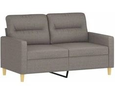 Dvivietė sofa, taupe spalvos, 120cm, audinys