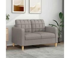 Dvivietė sofa, taupe spalvos, 120cm, audinys