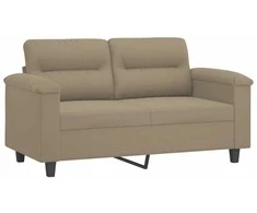 Dvivietė sofa, taupe spalvos, 120cm, mikropluošto audinys