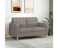Dvivietė sofa, taupe spalvos, 140cm, audinys