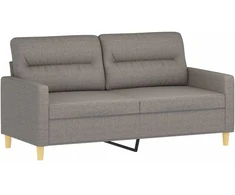 Dvivietė sofa, taupe spalvos, 140cm, audinys