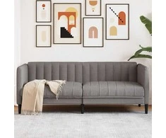 Dvivietė sofa, taupe spalvos, audinys