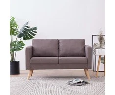 Dvivietė sofa, taupe spalvos, audinys