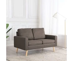 Dvivietė sofa, taupe spalvos, audinys