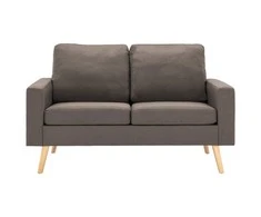 Dvivietė sofa, taupe spalvos, audinys