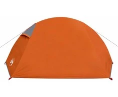 Stovyklavimo palapinė, pilka/oranžinė, dvivietė, kupolinė