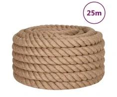 Džiuto virvė, 25 m ilgio, 40 mm storio