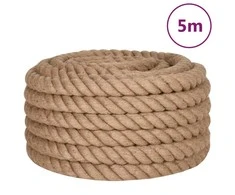 Džiuto virvė, 5 m ilgio, 50 mm storio