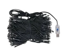 Eglutės žaisliukų rinkinys su viršūne ir 150 LED, 61 dalis