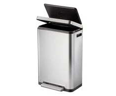 EKO Šiukšliadėžė su pedalu X-Cube, matinės sidabrinės spalvos, 30l