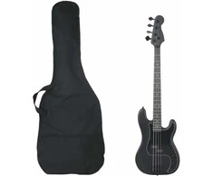 Elektrinė bosinė gitara pradedantiesiems, juoda, 4/4 46"