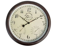 4IQ „Esschert Design“ pastatomas laikrodis su termo-higrometru, 30,5 cm, TF008