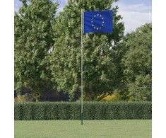 Europos Sąjungos vėliava su stiebu, aliuminis, 6,23m