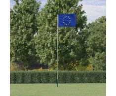 Europos vėliava su stiebu, aliuminis, 5,55m