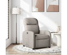 Fotelis Atlošiamas krėslas, taupe spalvos, audinys