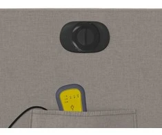 Fotelis Atsistojantis elektrinis masažinis krėslas, taupe, audinys