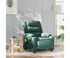 Fotelis Elektrinis atlošiamas krėslas, tamsiai žalios spalvos, audinys