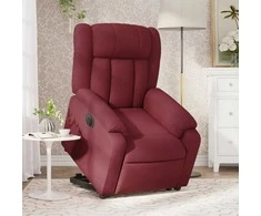 Fotelis Elektrinis atsistojantis atlošiamas krėslas, vyno, audinys