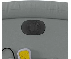 Fotelis Elektrinis masažinis krėslas, šviesiai pilkas, audinys