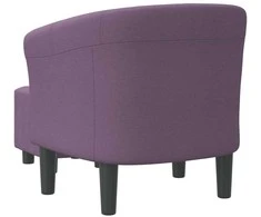 Fotelis Krėslas su pakoja, violetinės spalvos, audinys