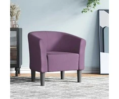 Fotelis Krėslas, violetinės spalvos, audinys