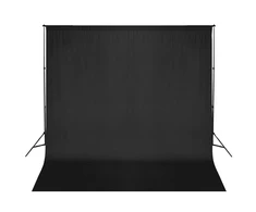 Fotografijos fono rėmo sistema, 600 x 300 cm, juoda