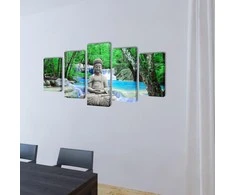 Nuotraukų rėmelis Fotopaveikslas "Buda" ant Drobės 200 x 100 cm