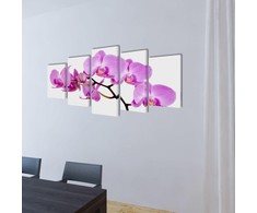 Nuotraukų rėmelis Fotopaveikslas "Orchidėjos" ant Drobės 100 x 50 cm