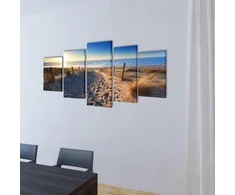 Nuotraukų rėmelis Fotopaveikslas "Paplūdimys" ant Drobės 200 x 100 cm
