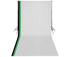 Fotostudijos kompl. su 3 medviln. fonais ir regul. rėmu, 3x6m