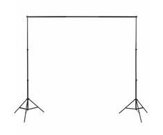 Fotostudijos kompl. su 3 medviln. fonais ir regul. rėmu, 3x6m