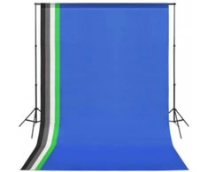 Fotostudijos rinkinys su šviesdėžėmis, fonu ir reflektoriumi