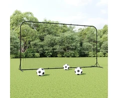 Futbolo kamuolio atšokimo sienelė, juoda, 366x90x183cm, HDPE