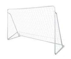 Futbolo vartų su tinklu rinkinys, 240x90x150cm, plienas