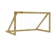 Futbolo vartai su tinklu, 160x80x100cm, impregnuota pušis