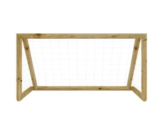 Futbolo vartai su tinklu, 160x80x100cm, impregnuota pušis