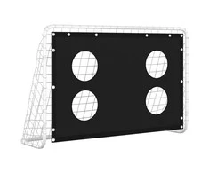 Futbolo vartai su treniruočių siena, 184x61x122cm, plienas