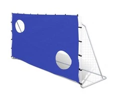 Futbolo vartai su treniruočių sienele, 240x92x150cm, plienas