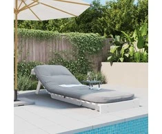 Futono sofa-lova su čiužiniu, balta, 70x206x11cm, pušis