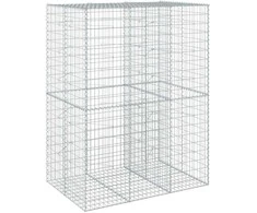 Gabiono krepšys su dangčiu, 150x100x200cm, galvanizuota geležis